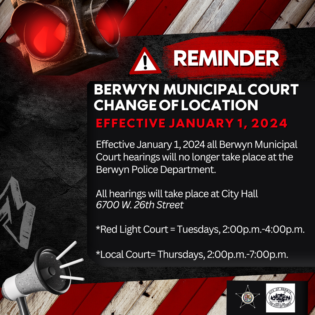 Pay a Citation/View Court Dates Berwyn Police Department